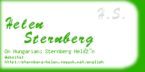 helen sternberg business card